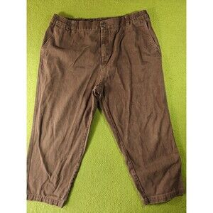 Baggy Jeans Men 38 Y2K Skater Grunge Brown Brand Skateboards Logo